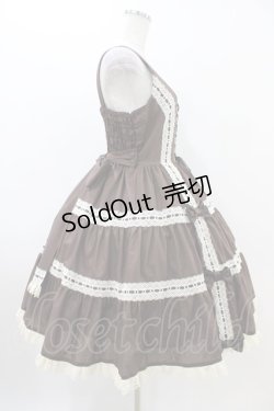 画像3: metamorphose / 木漏れ日のトロイメライ ティアードジャンパースカート サイズ1 ブラウン H-25-11-07-1023-ME-OP-NS-ZH