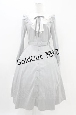 画像1: Secret Honey / ヨークフリルラッフル付ワンピース Free グレー H-25-11-07-1025-CA-OP-NS-ZH