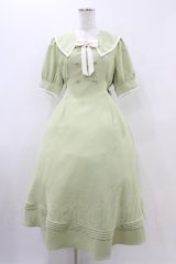 Amavel / Twinkle Famme パイピングワンピース Free ミントグリーン H-25-11-07-1027-CA-OP-NS-ZH