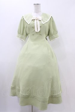 画像1: Amavel / Twinkle Famme パイピングワンピース Free ミントグリーン H-25-11-07-1027-CA-OP-NS-ZH