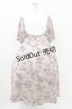 画像1: m petit by misako / トワルドジュイワンピース LL ピンク H-25-11-07-1029-LO-OP-NS-ZH