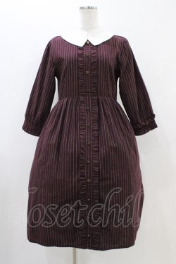 画像1: mayla classic / Laprinp girls' schoolレジメンタルワンピース Free ボルドー H-25-11-07-1030-0-OP-NS-ZH