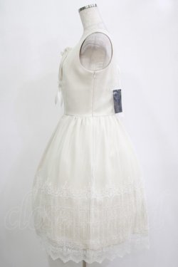 画像2: Moi-meme-Moitie / 燭台エンブレムゲートジャンパースカート  アイボリー×オフホワイト H-25-11-07-001-MO-OP-KB-ZH