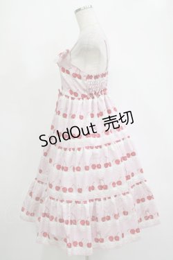 画像2: Shirley Temple / チェリースカラップレースプリントジャンパースカート  ピンク H-25-11-07-006-ET-OP-KB-ZH