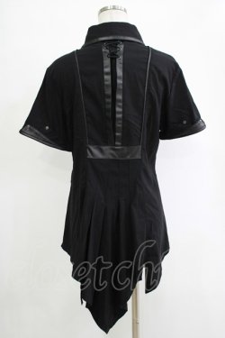 画像3: Ozz Croce / ダブルカラー刺繍ブラウス  黒 H-25-11-07-053-OO-BL-KB-ZH