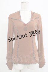 Ozz oneste / ジャガードパイピングプルパーカー  茶 H-25-11-07-054-OO-TO-KB-ZH