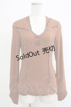 画像1: Ozz oneste / ジャガードパイピングプルパーカー  茶 H-25-11-07-054-OO-TO-KB-ZH