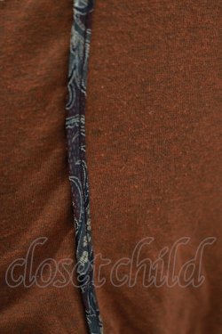 画像4: Ozz oneste / ジャガードパイピングプルパーカー  茶 H-25-11-07-054-OO-TO-KB-ZH