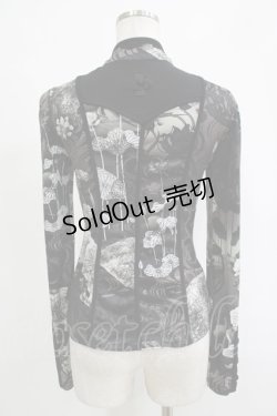 画像3: Ozz oneste / フロントZIPチャイナボタントップス  黒 H-25-11-07-055-OO-TO-KB-ZH