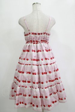 画像3: Shirley Temple / チェリースカラップレースプリントジャンパースカート  ピンク H-25-11-07-006-ET-OP-KB-ZH