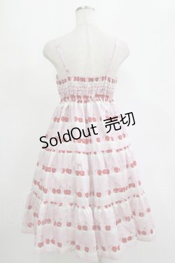 画像3: Shirley Temple / チェリースカラップレースプリントジャンパースカート  ピンク H-25-11-07-006-ET-OP-KB-ZH