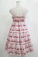 画像3: Shirley Temple / チェリースカラップレースプリントジャンパースカート  ピンク H-25-11-07-006-ET-OP-KB-ZH (3)