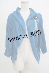 OZZ ANGELO / レース切替ドルマンボレロ  ブルー H-25-11-07-056-OO-TO-KB-ZH