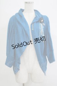 OZZ ANGELO / レース切替ドルマンボレロ  ブルー H-25-11-07-056-OO-TO-KB-ZH