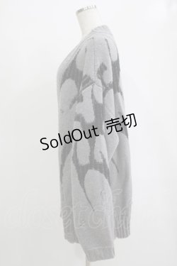 画像2: REFLEM / トライバルニットカーディガン  グレー H-25-11-07-057-PU-TO-KB-ZH