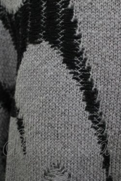 画像4: REFLEM / トライバルニットカーディガン  グレー H-25-11-07-057-PU-TO-KB-ZH