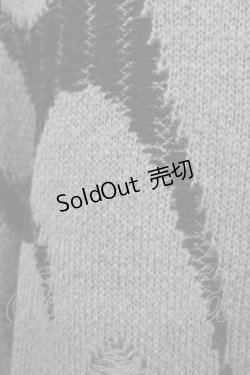 画像4: REFLEM / トライバルニットカーディガン  グレー H-25-11-07-057-PU-TO-KB-ZH