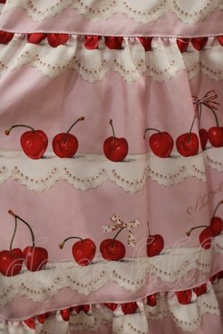 画像4: Shirley Temple / チェリースカラップレースプリントジャンパースカート  ピンク H-25-11-07-006-ET-OP-KB-ZH