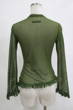 画像3: Jean Paul GAULTIER / 裾フリンジシアーカットソー 40 緑 H-25-11-07-061-GO-TO-KB-ZH