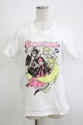 LISTEN FLAVOR / シンガンクリムゾンズの深紅色の心眼でこの澱んだ世界を見続ケル。Tシャツ M ホワイト H-25-11-07-063-PU-TO-KB-ZH
