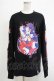 画像1: invasion club / SUSU＆ドラキュリタLONG TEE＆PIN  ブラック H-25-11-07-064-PU-TO-KB-ZH (1)