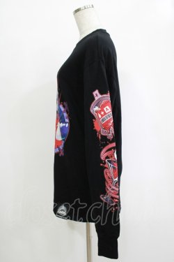 画像2: invasion club / SUSU＆ドラキュリタLONG TEE＆PIN  ブラック H-25-11-07-064-PU-TO-KB-ZH