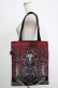 画像2: OZZ ANGELO / ワルプルギスの夜トートバッグ  ボルドー H-25-11-07-070-OO-BG-KB-ZH (2)