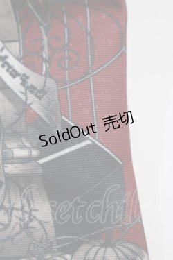 画像5: OZZ ANGELO / ワルプルギスの夜トートバッグ  ボルドー H-25-11-07-070-OO-BG-KB-ZH