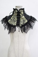 Qutie Frash / 2023-蘿月-ネックコルセット  黒×金 H-25-11-07-071-QU-ZA-KB-ZH