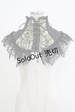 画像1: Qutie Frash / 2023-蘿月-ネックコルセット  黒×金 H-25-11-07-071-QU-ZA-KB-ZH
