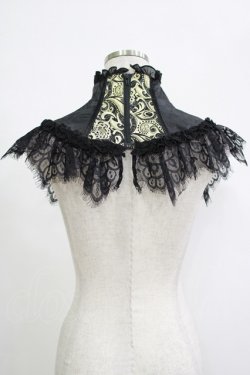 画像2: Qutie Frash / 2023-蘿月-ネックコルセット  黒×金 H-25-11-07-071-QU-ZA-KB-ZH