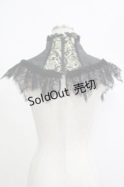 画像2: Qutie Frash / 2023-蘿月-ネックコルセット  黒×金 H-25-11-07-071-QU-ZA-KB-ZH