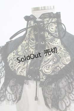 画像3: Qutie Frash / 2023-蘿月-ネックコルセット  黒×金 H-25-11-07-071-QU-ZA-KB-ZH