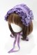 画像1: Vallee lys / Lace Enchantment Headdress  パープル H-25-11-07-075-GO-AC-KB-ZH (1)