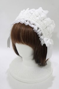 MorunxMuunaStoik / ヘッドドレスクリップ  白 H-25-11-07-077-EL-AC-KB-ZH