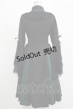 画像3: Ozz oneste / Dark Wizard 姫袖ワンピース  ブラック×グリーン H-25-11-07-008-OO-OP-KB-ZH
