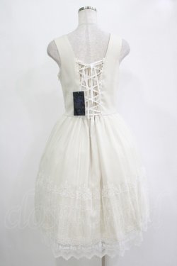 画像3: Moi-meme-Moitie / 燭台エンブレムゲートジャンパースカート  アイボリー×オフホワイト H-25-11-07-001-MO-OP-KB-ZH