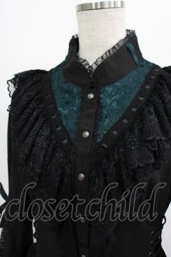 画像4: Ozz oneste / Dark Wizard 姫袖ワンピース  ブラック×グリーン H-25-11-07-008-OO-OP-KB-ZH