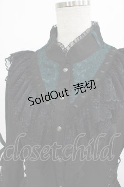 画像4: Ozz oneste / Dark Wizard 姫袖ワンピース  ブラック×グリーン H-25-11-07-008-OO-OP-KB-ZH