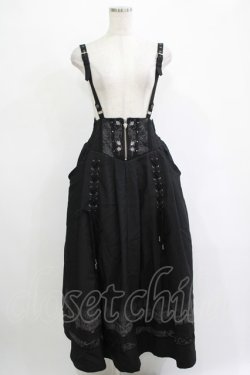 画像1: Ozz oneste / Pirates Roseロングスカート  黒 H-25-11-07-009-OO-SK-KB-ZH