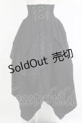 Ozz Croce / 異素材イレギュラースカート  黒 H-25-11-07-010-OO-SK-KB-ZH