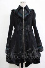 画像1: Ozz oneste / Dark Wizard 裏起毛カーデ  ブラック×グリーン H-25-11-07-012-OO-CO-KB-ZH (1)