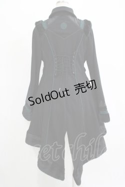 画像3: Ozz oneste / Dark Wizard 裏起毛カーデ  ブラック×グリーン H-25-11-07-012-OO-CO-KB-ZH