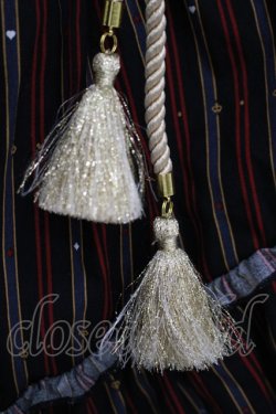 画像4: PUTUMAYO / Midnight Paradeアシメスカート  黒赤ストライプ/紺 H-25-11-07-014-PT-SK-KB-ZH