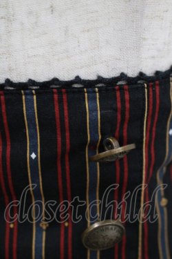 画像5: PUTUMAYO / Midnight Paradeアシメスカート  黒赤ストライプ/紺 H-25-11-07-014-PT-SK-KB-ZH