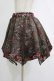 画像2: Qutie Frash / 和柄パニエスカート  黒 H-25-11-07-016-QU-SK-KB-ZH (2)