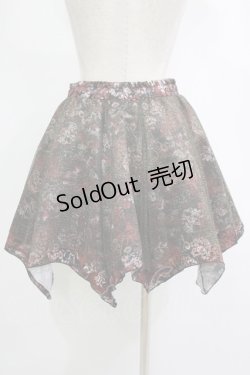 画像3: Qutie Frash / 和柄パニエスカート  黒 H-25-11-07-016-QU-SK-KB-ZH