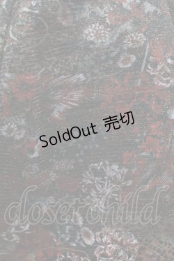 画像4: Qutie Frash / 和柄パニエスカート  黒 H-25-11-07-016-QU-SK-KB-ZH