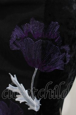 画像4: Ozz On / 刺繍サイドZIPスカート  黒 H-25-11-07-020-OO-SK-KB-ZH