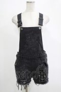 KILL STAR /ACKBELL DENIM OVERALLS XS ブラック H-25-11-07-022-SL-PA-KB-ZH